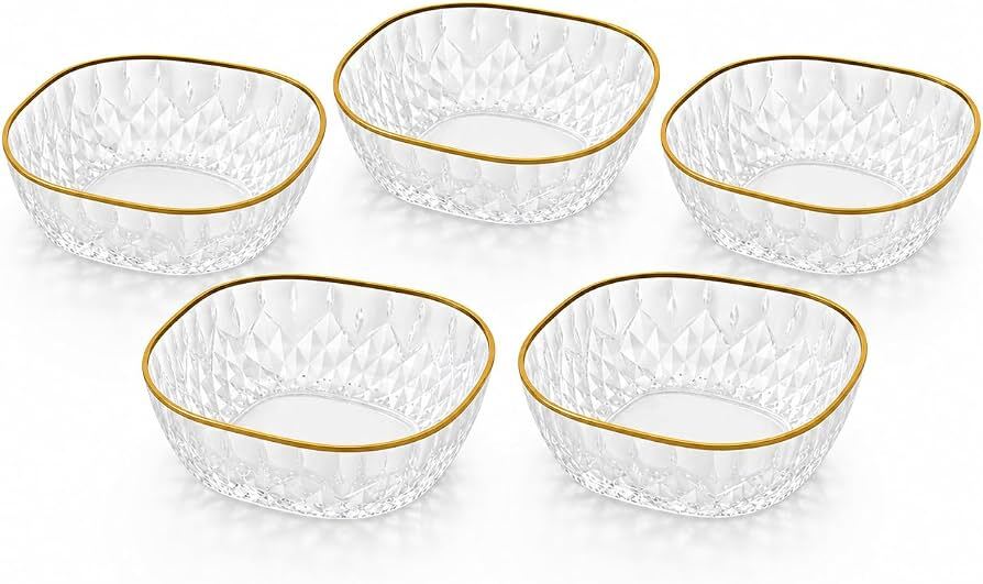 Waterfall High Quality Glass 5 Pcs Snack Set