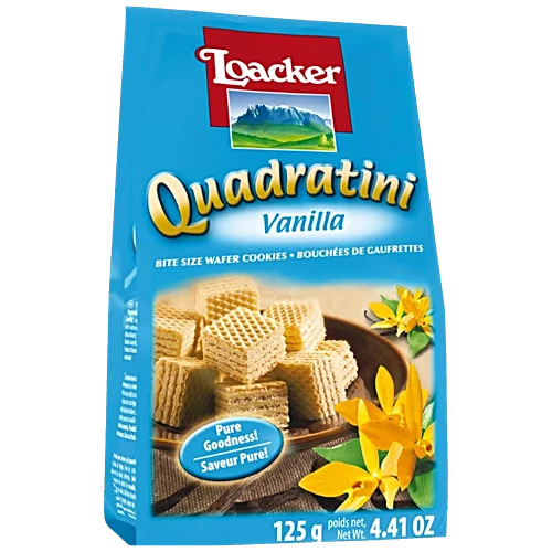 Loacker Quadratini Vanilla Wafers 125g