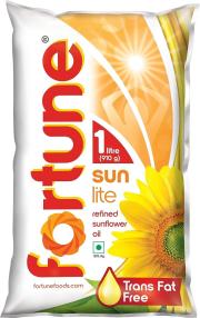 Fortune Sunlite Refined Sunflower Oil, 1 L
