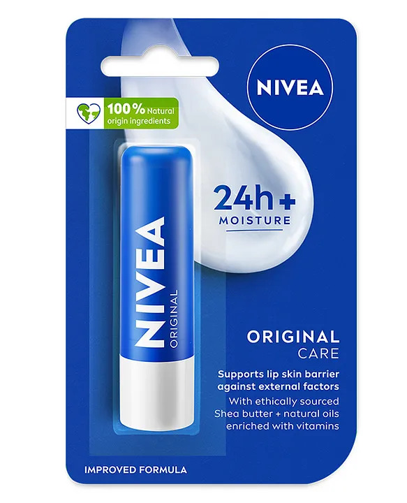 Nivea Original Care 24+ moisture Lip Balm 4.8g