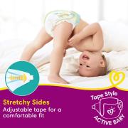 Pampers Active Baby Taped Daipers- Large Size (L) , 18 Baby Diapers