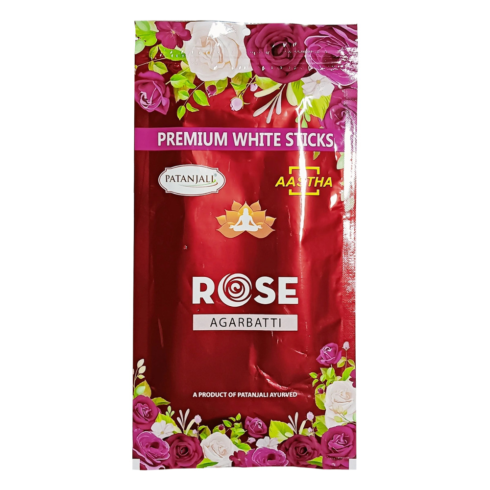 Patanjali Aastha Agarbatti Rose, (3in1 )110g