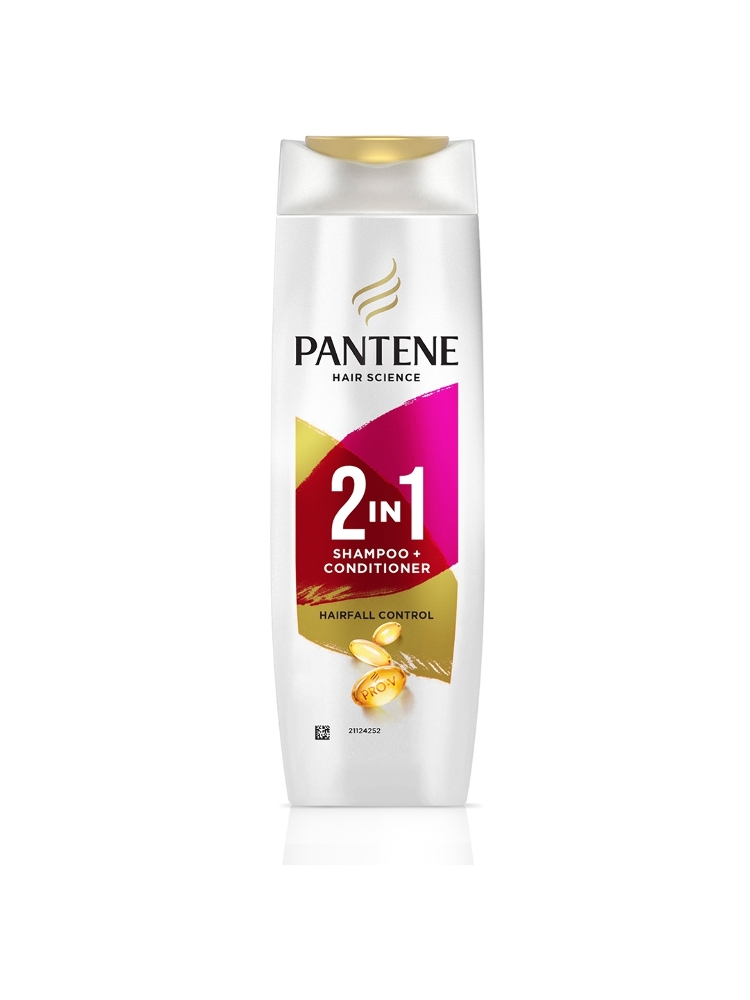 Pantene 2‑in‑1 Hairfall Control Shampoo + Conditioner, 180 ml