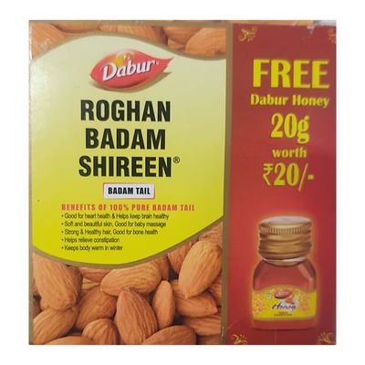 Dabur Roghan Badam Shireen Free Dabur Honey 25ml