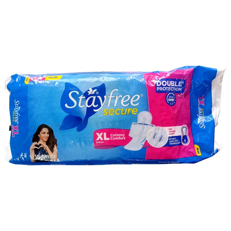 Stayfree Secure XL Cottony Comfort 290 mm 12 Unit