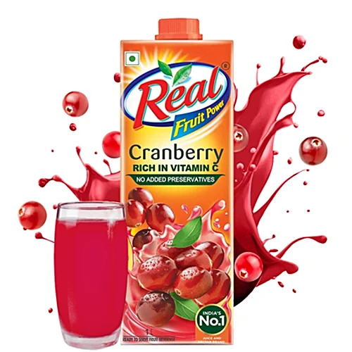 Real fruit power cranberry rich in vitamin c 1L