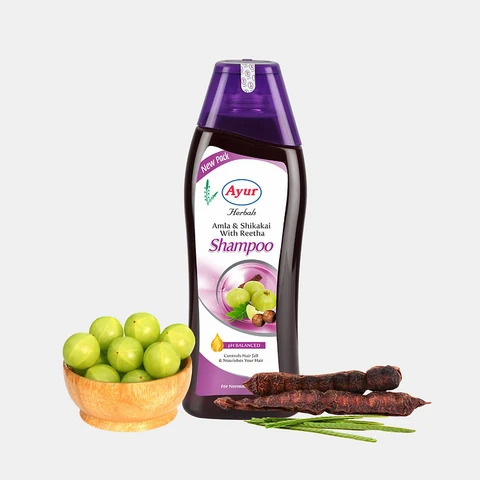 Ayur Herbals Amla & Shikakai With Reetha Shampoo