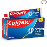 Colgate Dental Cream Strong Teeth Toothpaste, (Super Saver 800 g) Pack of 4 *200 g