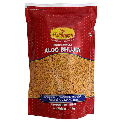 BULK DEAL- Haldirams Aloo Bhujia, 1 Kg (pack of 10)