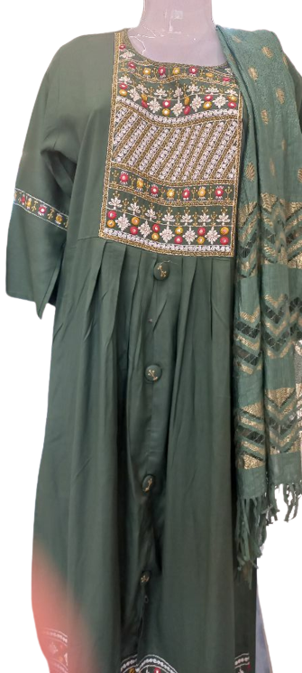 Women Solid Green Suit