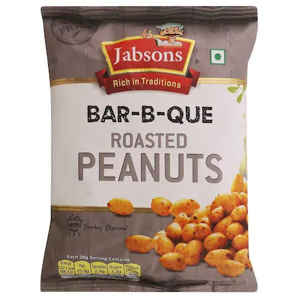 Jabsons Bar-B-Que Roasted Peanut, 140 g