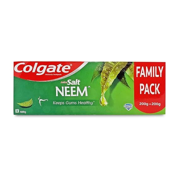 Colgate Active Salt Neem family pack 400g toothpaste