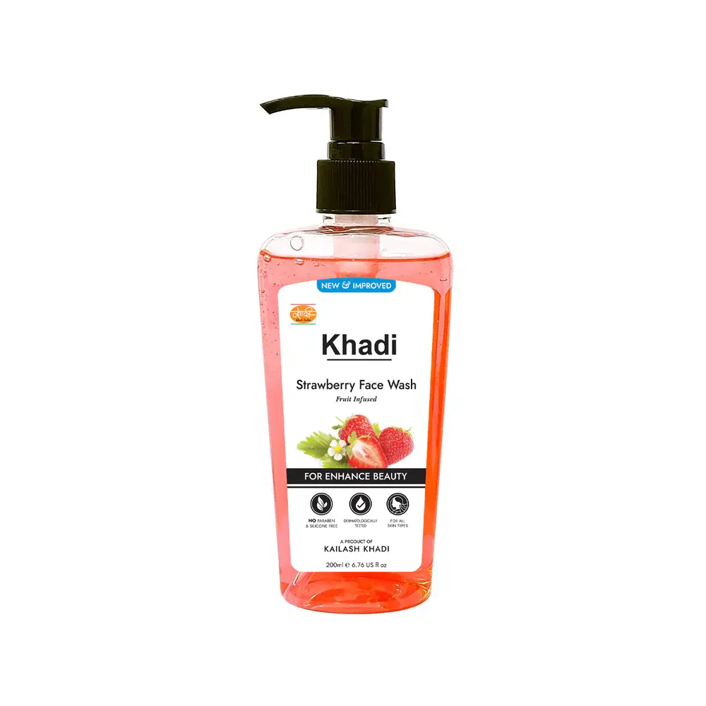 Khadi Strawberry Face Wash, 200 ml