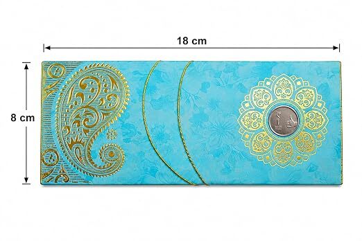 Shagun Envelope Ambi Design with 1 Rupee Coin 1N