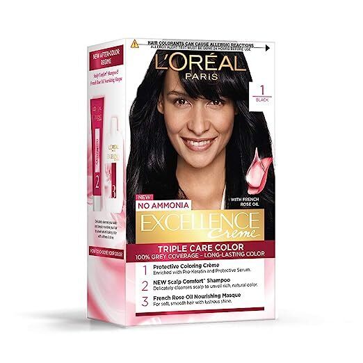 L'Oreal Paris Excellence Creme Hair Color , 5 Light Brown,( 72 ml + 100 g)