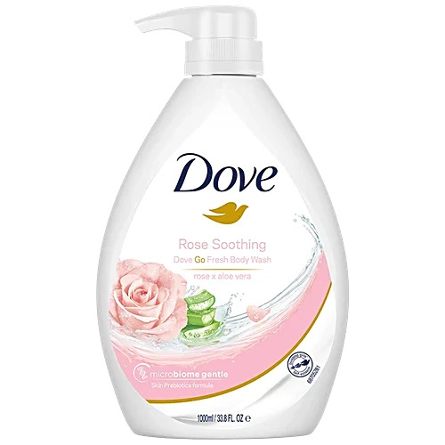 Dove Rose Soothing Refreshing Body Wash Rose X Aloe Vera 1L