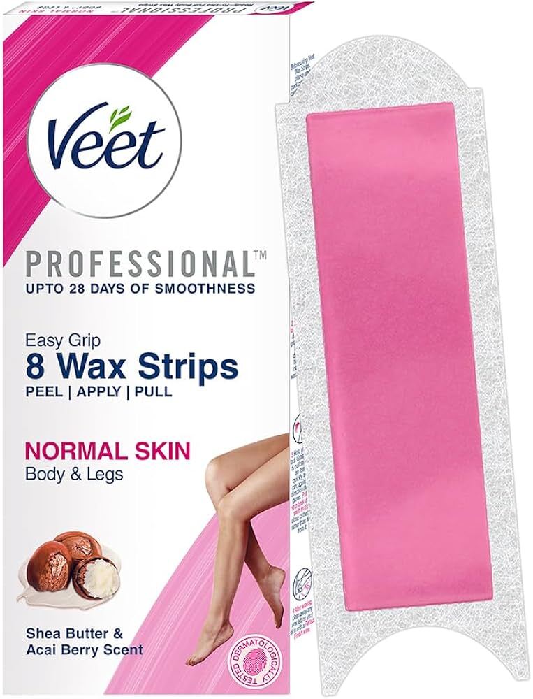 Veet Professional Shea Butter Half Body Wax 8 Strips