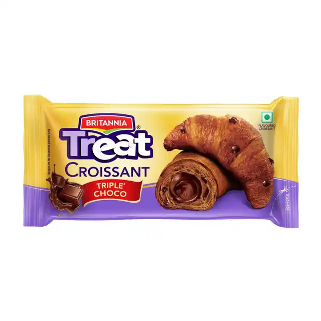 Britannia Treat Croissant Triple Choco, 59g