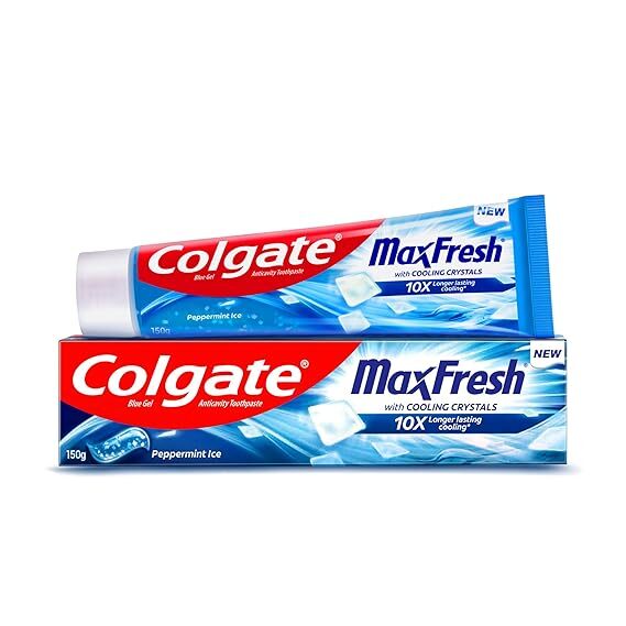 Colgate Max Fresh With Cooling Crystals 150 g, Blue Gel
