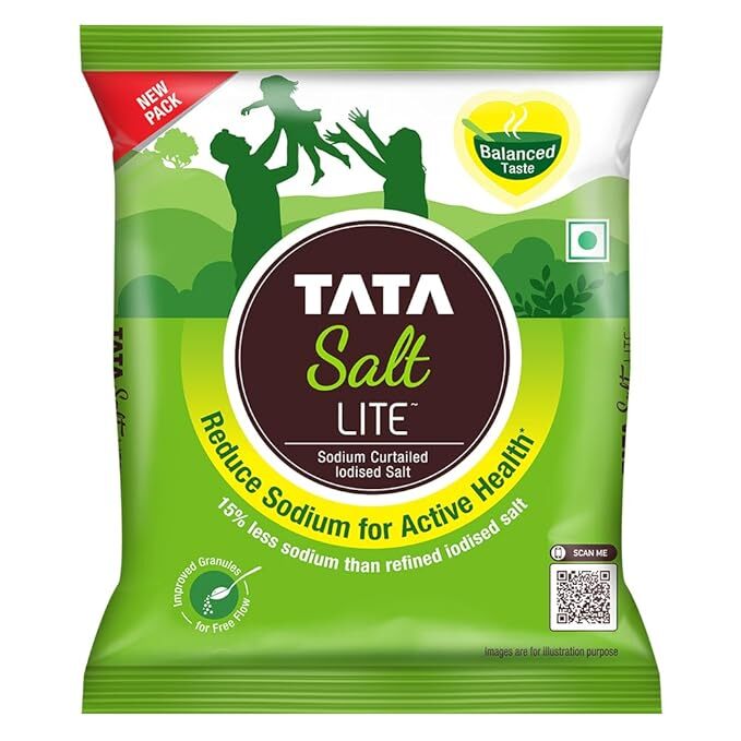 Tata Lite Sodium Curtailed Iodised Salt 1 kg