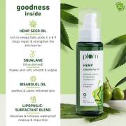 Plum Hemp Cleansing Oil Removes Makeup & Impurities, Soothes Skin,75ml