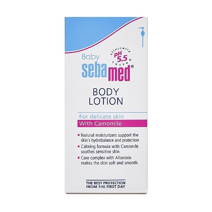 Baby Sebamed Baby Body Lotion |Ph 5.5|Camomile & Allantoin| Dermatalogically tested| Sensitive skin, 400 ml