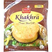 Jabsons Khakhra - Roasted Wheat Crisps with Jeera, 180g Pack