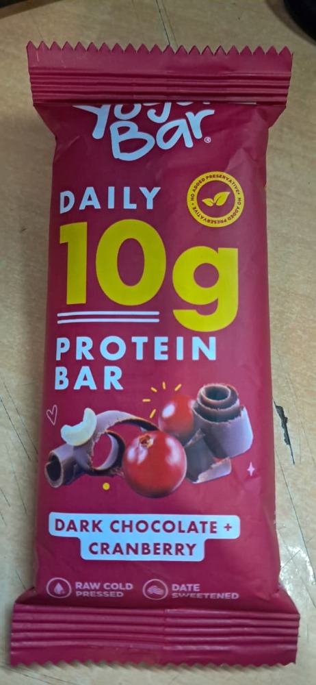 Yoga bar Protein Bar Dark Chocolate + Cranberry 50g