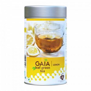 Gaia leaf green tea caddy lemon,100g