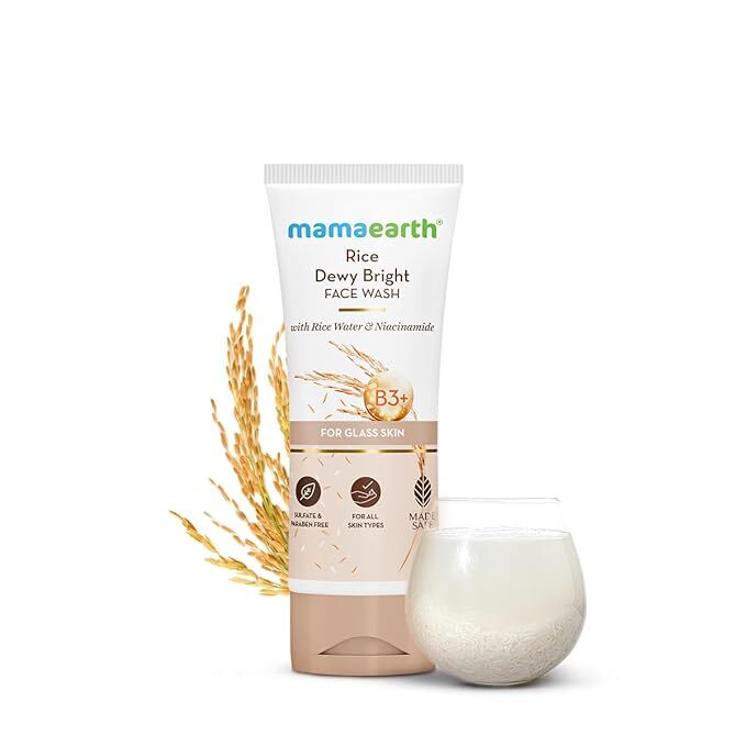 Mamaearth Rice Dewy Bright Face Wash 150ml