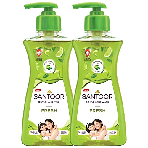 Santoor Hand Wash Fresh 200ml B1G1