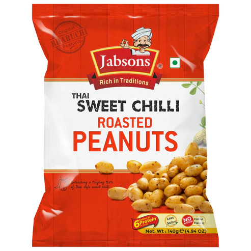 Jabson Thai Sweet Chilli Roasted Peanuts, 140G