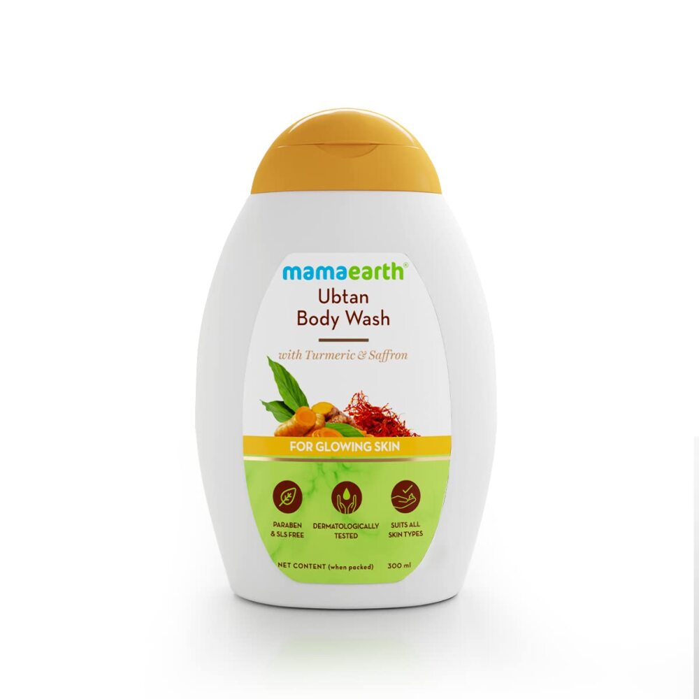 Mamaearth Ubtan Body Wash With Turmeric and Saffron for Glowing Skin - 300 ml
