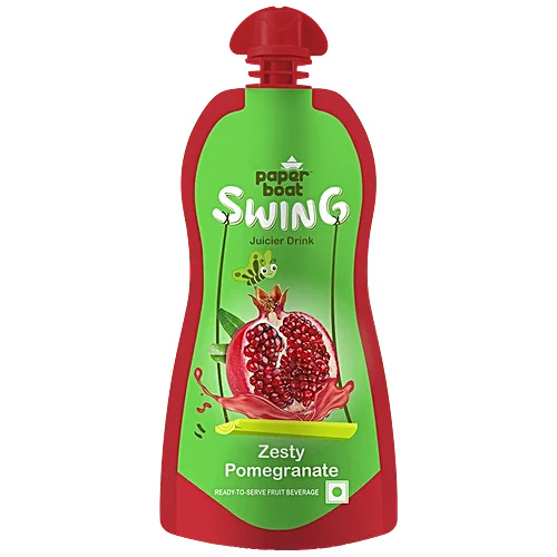 Paper Boat Swing Juicer Drink Zesty Pomegranate 125 ml