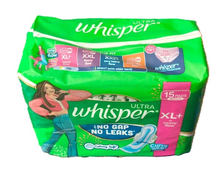 Whisper Ultra NOB Gap No Leaks XL+ Curav Wear 15s