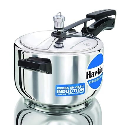Hawkins Stainless Steel Gas + Induction Pressure Cooker 4ltr, HSS40