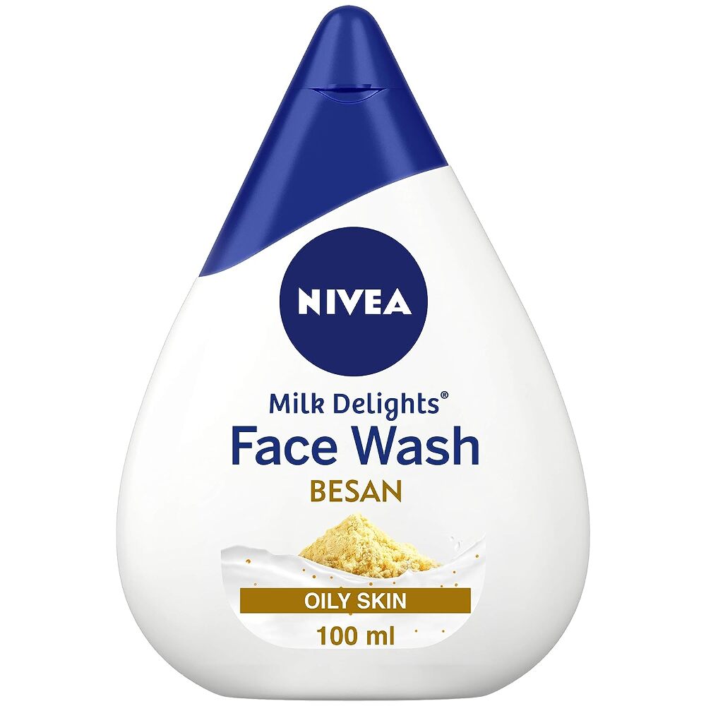 NIVEA Milk Delights Face Wash With Besan For Oily Skin, 100 ml