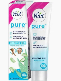 Veet Pure Hair Removel Cream Smooth Glowing Skin 100GM