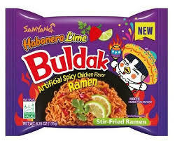 Samyang Buldak Habanero Lime Hot chicken Flavor Ramen Noodle 135g