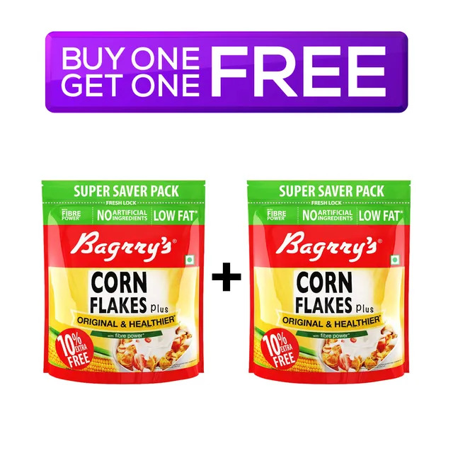 Bagrry's Corn Flakes + Original & Healthier 800g