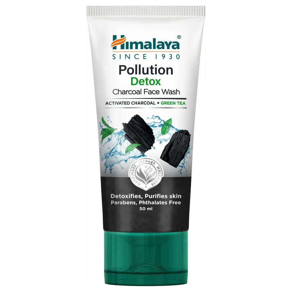 Himalaya Pollution Detox Charcoal Face Wash, 100 ml