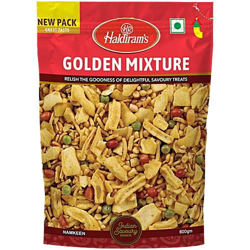 Haldiram's Golden Mixture Relish The goodness Of Delightful Savoury Treats, 800g