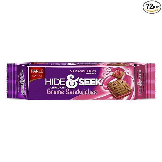 Parle Hide and Seek Biscuit Strawberry Flavoured 125g