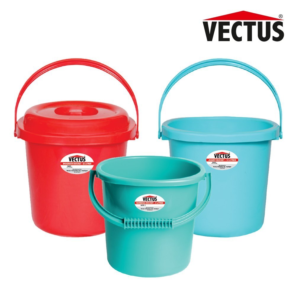 Vectus Plastic Bucket Narmada 9 L