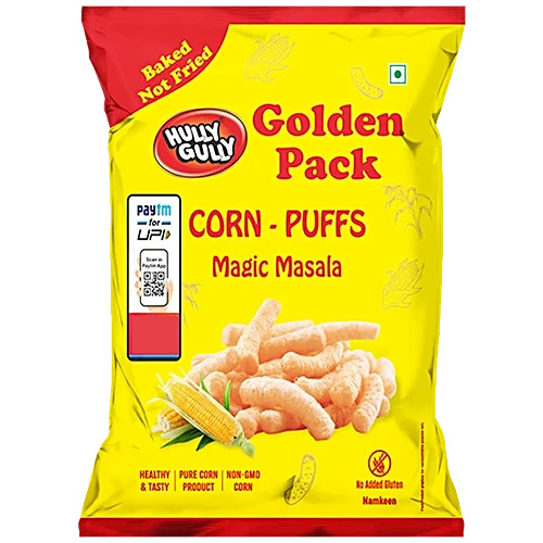 Hully Gully Golden Pack Corn-Puffs Magic Masala 110g