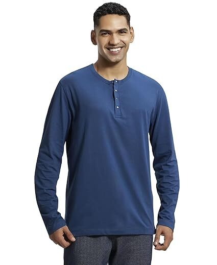 Jockey Long Sleeve Henley US87-01 Insignia