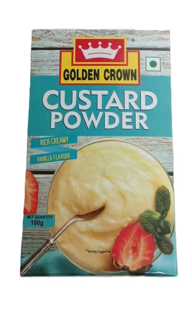 Golden Crown Custard Powder Rich Creamy Vanila Flavour 100gm