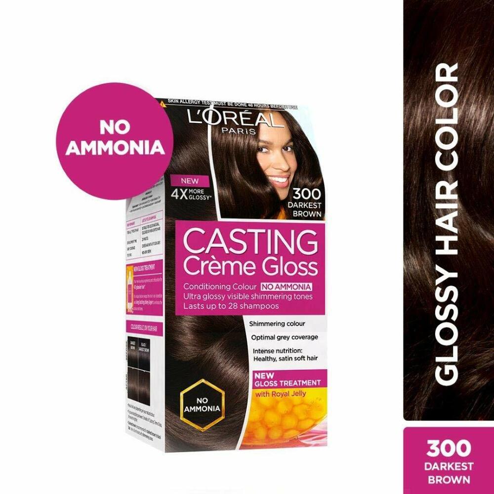 Loreal Paris Casting Crème Gloss Conditioning Color in Shade 300 – Darkest Brown