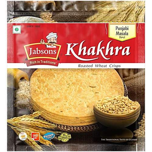 Jabsons Punjabi Masala Khakhra Roasted Wheat Crips 180g