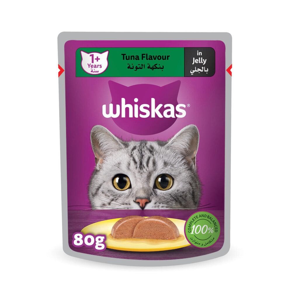 Whiskas Tuna In Jelly Adult Cat Pouch 80g